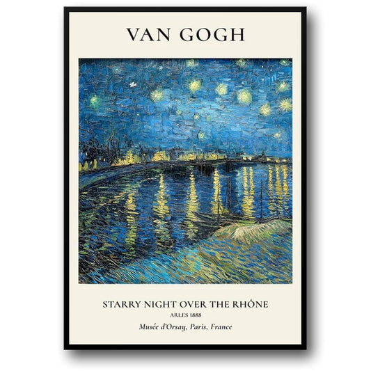 Starry Night Over the Rhone | Van Gogh Impressionist 1888