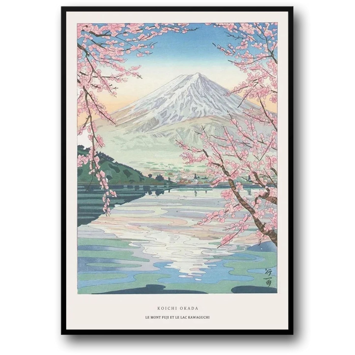 Le Mont Fuji & Lake Kawaguchi | Japanese Ukiyo-e Art