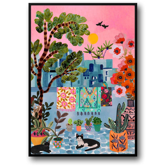 abstract india landscape poster