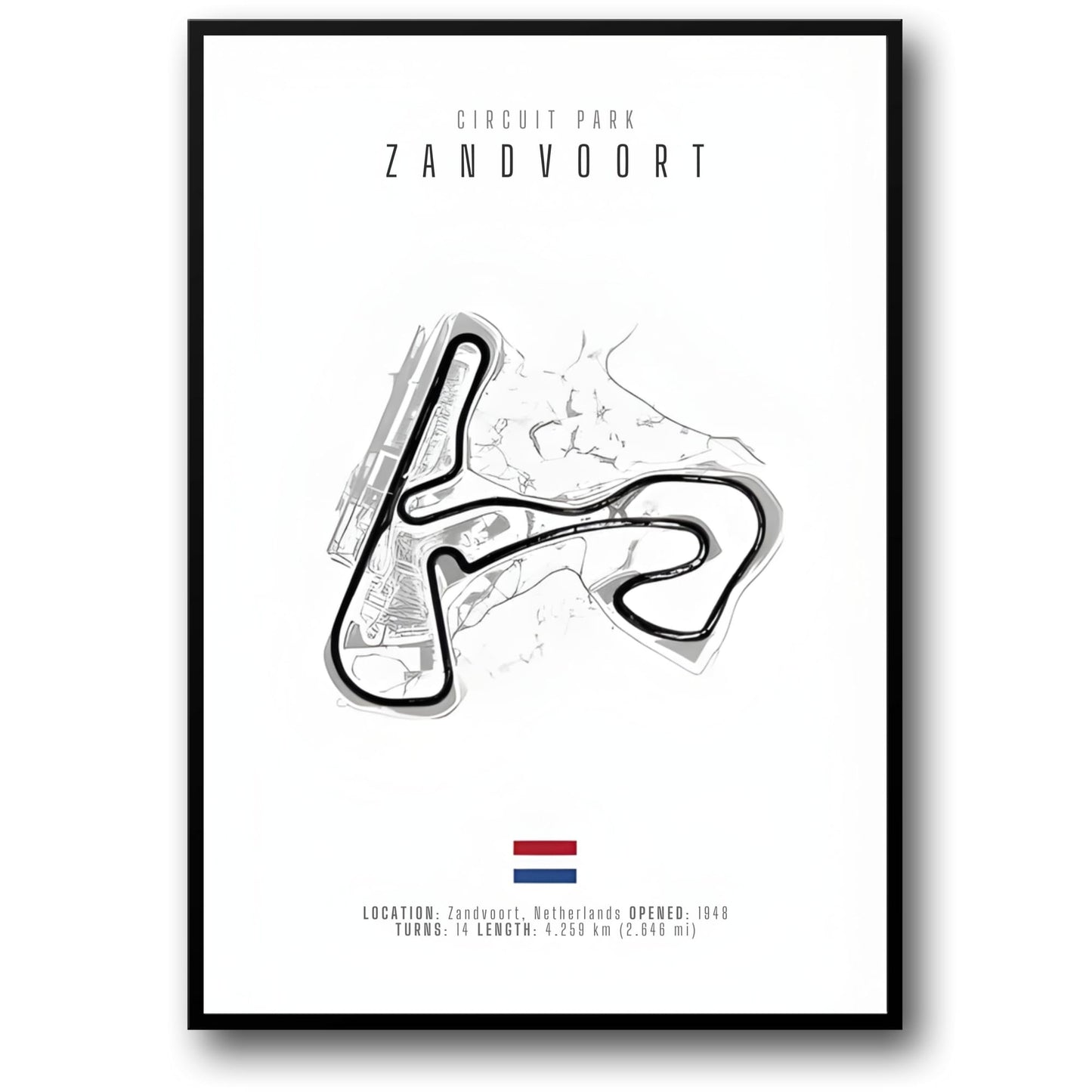 Zandvoort F1 Track Layout