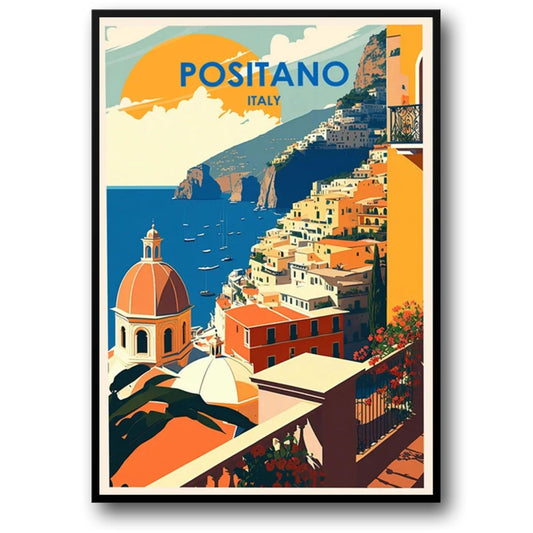 La Dolce Vita | Positano | Vintage Mediterranean Landscape