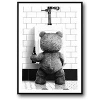 BLACK WHITE BEAR