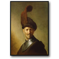 AN OLD MAN IN MILITARY COSTUME