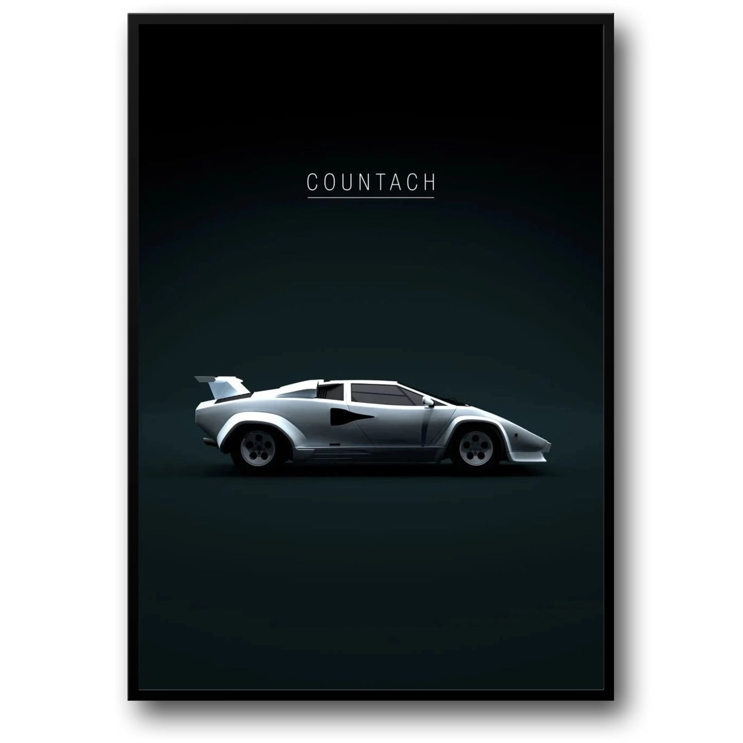 Lamborghini Countach Poster | Tribute to Classic Automotive Legends | Wall Decor | Vintage Car Art
