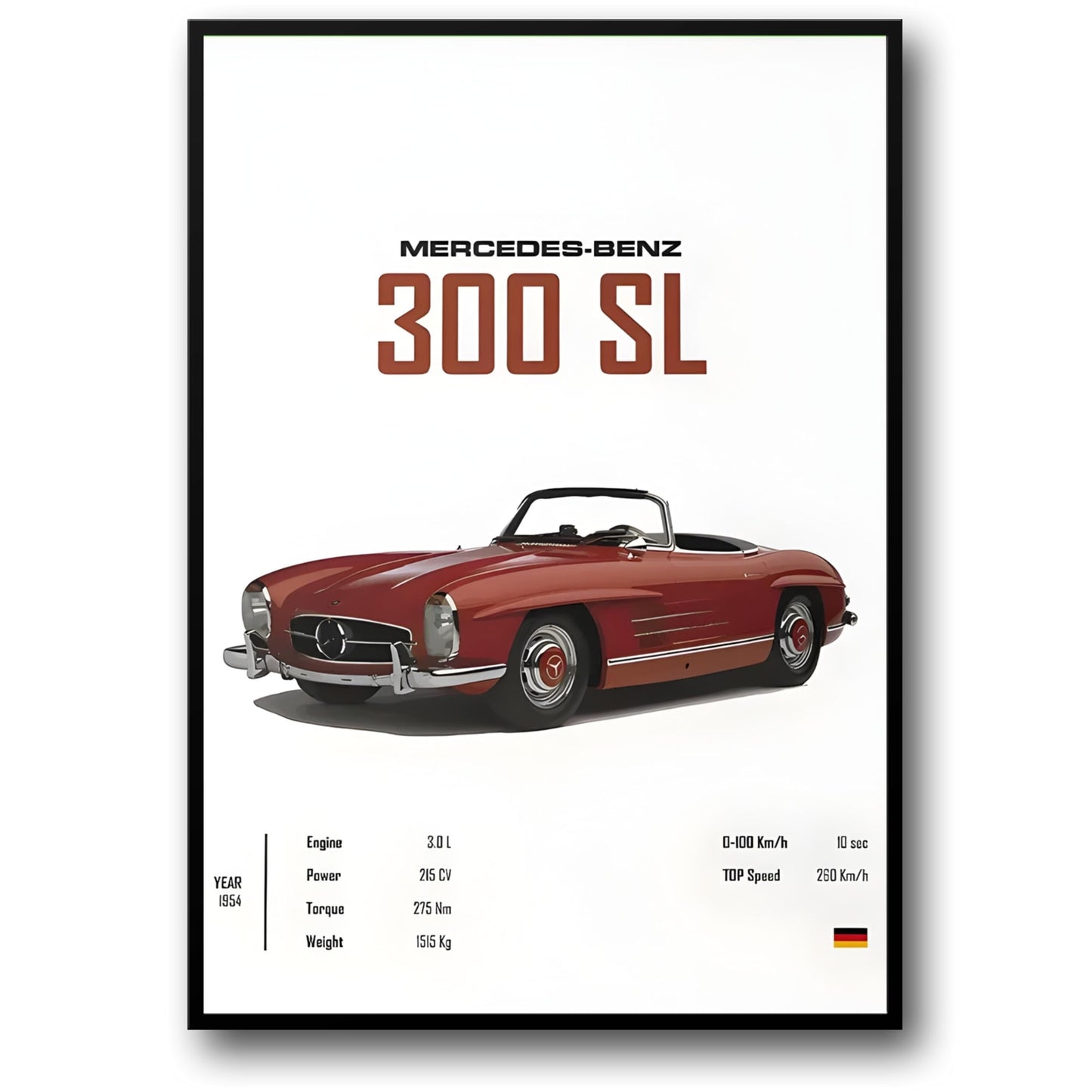 Mercedes 300 SL | Classic Car Art