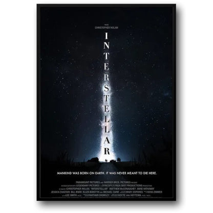 Interstellar Movie Poster | Canvas Painting | Nordic Style Space Sci-Fi | Wall Art | Home Decor
