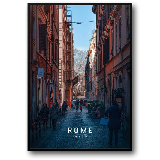 Busy Street Scene | Rome | Italy | Experience Daily Roman Life | Bustling Urban Energy | Vibrant Rome Posters