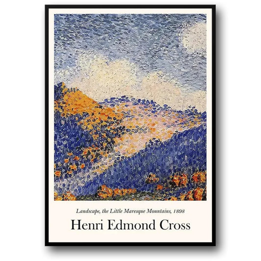 Henri Edmond Cross | The Little Maresque Mountains | Landscape Art Poster | Wall Decor