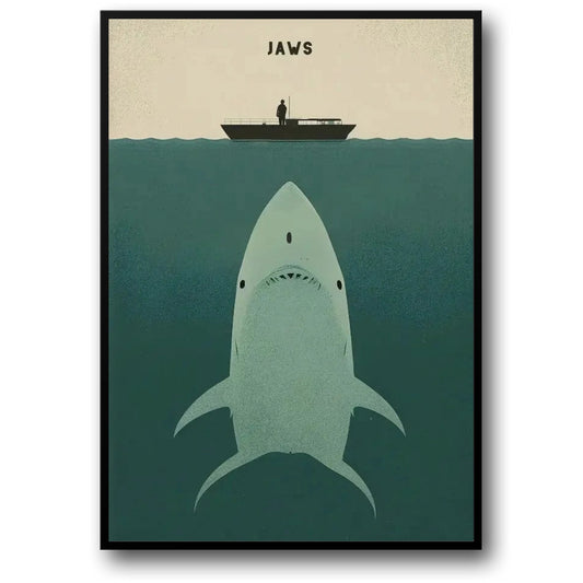 Jaws Poster | Chief Brody | Iconic Steven Spielberg Film | Thrilling Cinematic Artwork