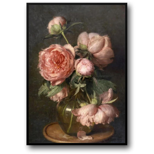 Blushing Peonies | Vintage Floral Impressionism
