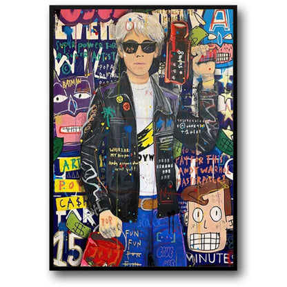Abstract Graffiti | Queen of England Portrait