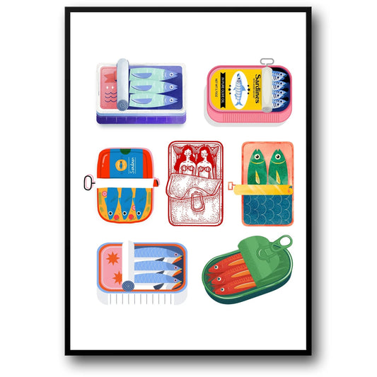 Sardine Variety | Creative Illustration Series Poster