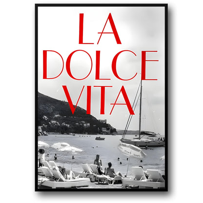La Dolce Vita | Vintage Black & White Beach
