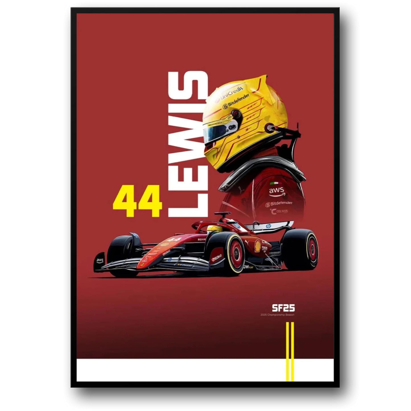 2025 Lewis Hamilton | SF25 F1 | Red Collector's Edition