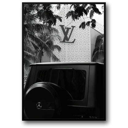 Louis Vuitton | Mercedes G500 | Luxury Fashion Illustration