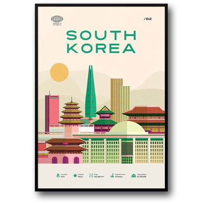 Seoul Skyline | Colorful Cityscape