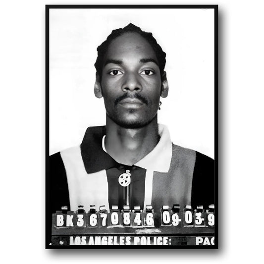 Snoop Dogg Retro Mugshot | Iconic Music Poster