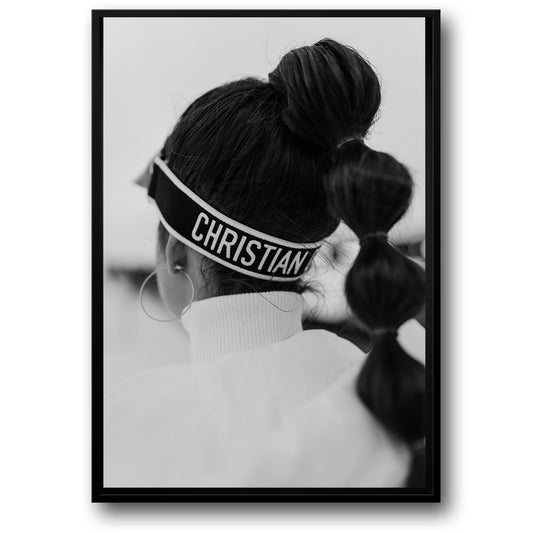 Dior Fashion Girl Poster | Modern Chic Wall Art | Designer Style Home Decor | Elegant Fashion Illustration | Stylish Visual Artwork | Perfect for Living Room or Bedroom Decor