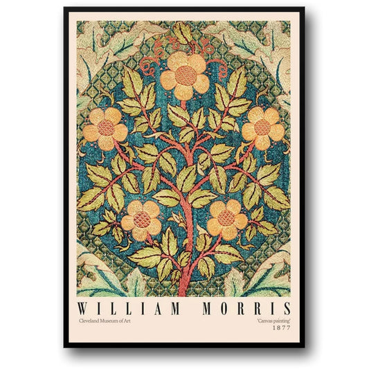 William Morris | Rose Wreath 1877 | Vintage Print