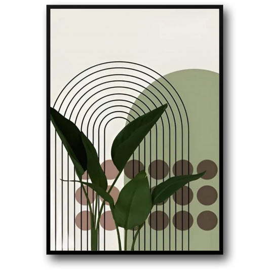 Neutral Tone Abstract Art Poster | Bold Line Design Wall Art | Modern Home Decor | Stylish Visual Artwork