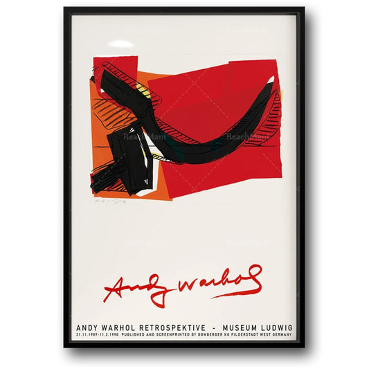 andy warhol utstllningsaffisch sovjetkonsttryck / utskrivbar sovjetisk konstaffischposter
