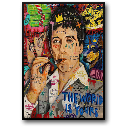 God Father Movie Star Poster | Graffiti Pop Art Wall Decor | Canvas Prints for Living Room | Home Decor