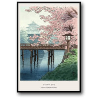 CHATEAU AND CHERRY BLOSSOMS