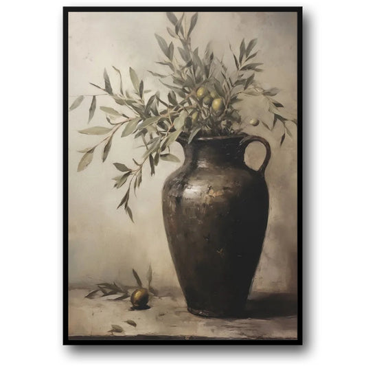 Vintage Italy Olive Farm Poster | Timeless Greenery Landscape Art | Home Decor Wall Art | Rustic Italian Country Scene Decor | Artwork Print