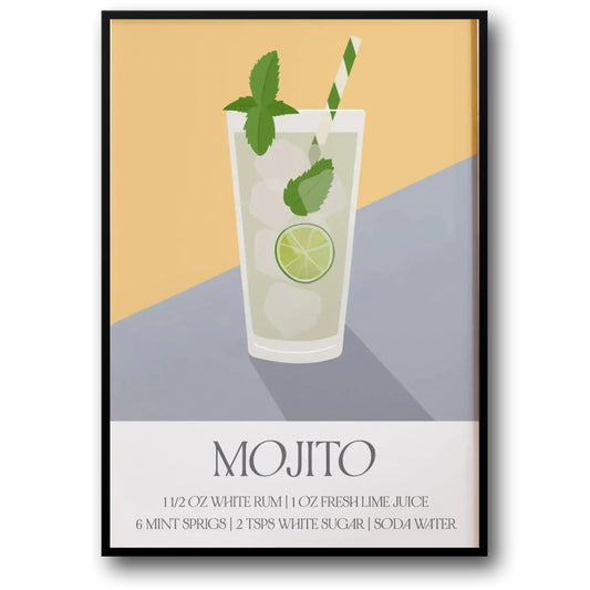 Mojito Cocktail Recipe Art