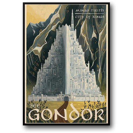 Isengard and the Tower of Orthanc Collector's Edition Poster: Marvel at the Ancient Majesty of the Great Tower  Perfect for Fans of Grand Constructions and Mythical Realms