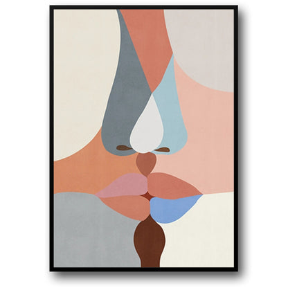 Faces in Fusion | Contemporary Art Poster | Abstract Wall Decor | Modern Home Interior | Unique Visual Artwork