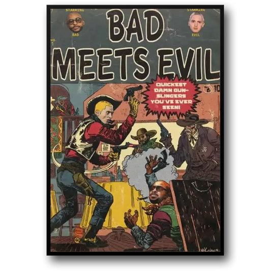 Music Comic Poster - Bad Meets Evil