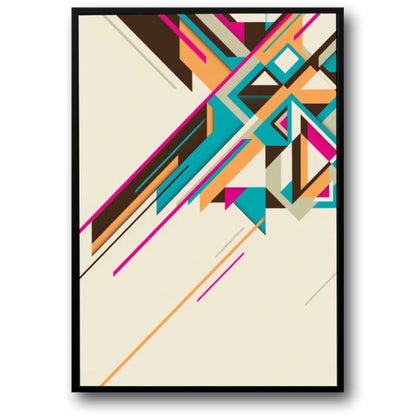 Bauhaus Geometric Poster | Urban Textured Facades | Modern Wall Art for Home Decor