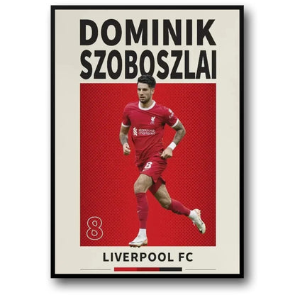 Dominik Szoboszlai | Famous Football Players Poster | Soccer Art | Sports Wall Decor