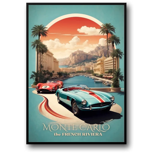 Vintage Motorsport Poster Vintage Racing Posters Collection Wall Art Canvas Painting Retro Bar Home Room Decoration Mural Gifts