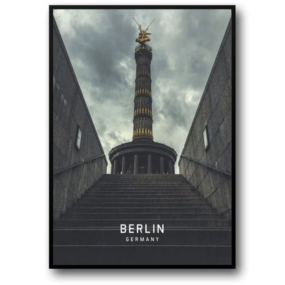 Berlin Victory Column | Germany Landmark Art | Europe Cityscape Poster | Home Wall Decor | Travel Souvenir Art Print