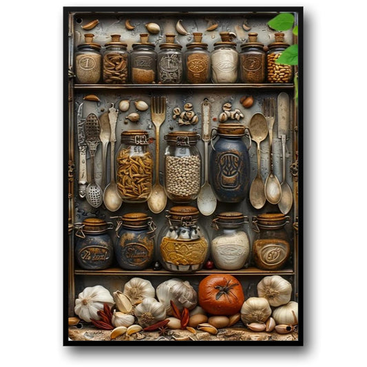 Vintage Kitchen | Garlic & Spices