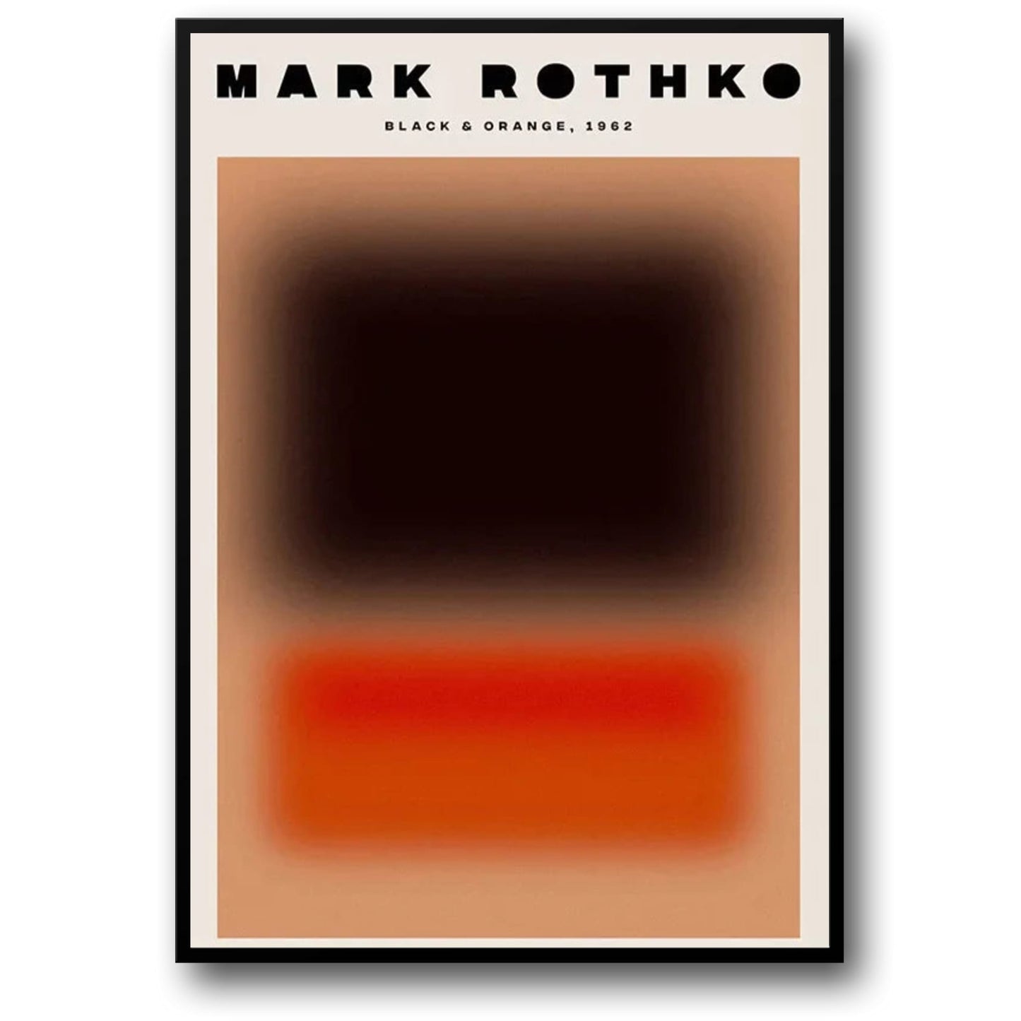 Mark Rothko | Blurred Red & Black Abstract