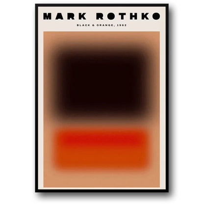 Mark Rothko | Blurred Red & Black Abstract