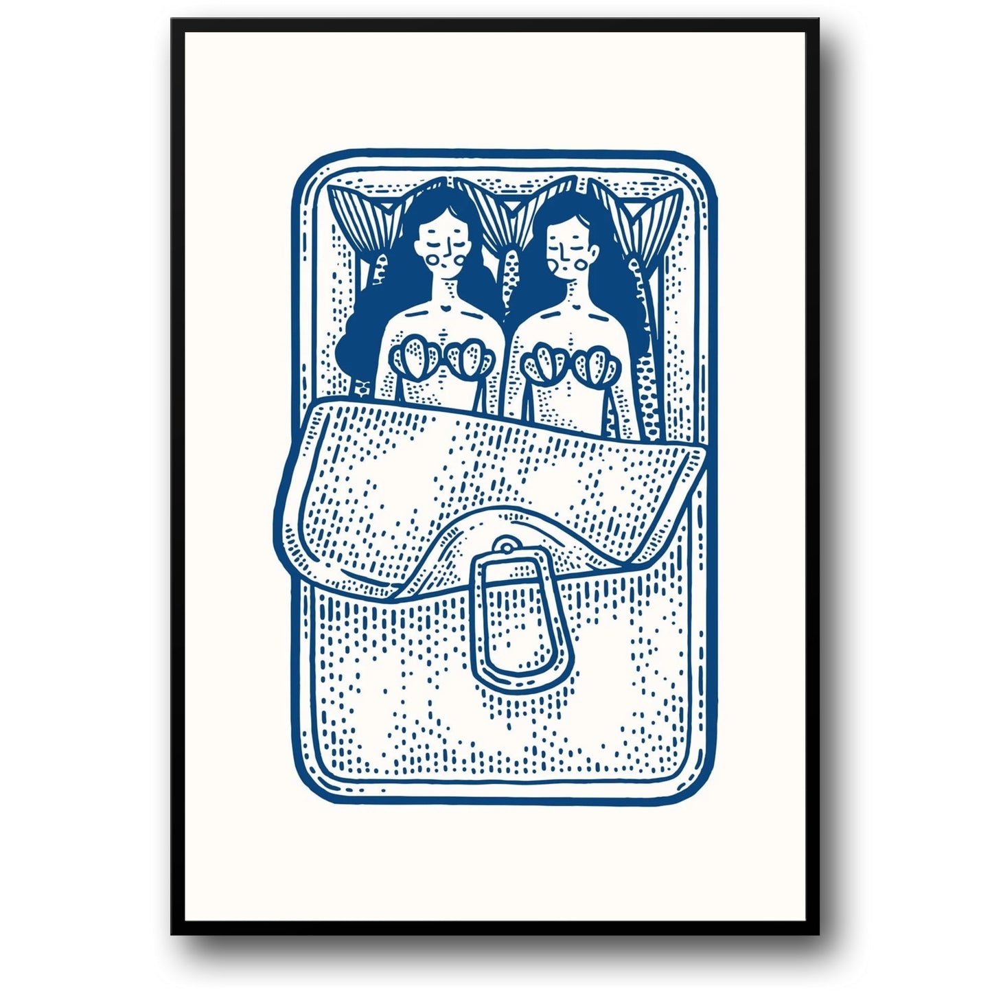 Twin Sardines | Decorative Kitchen Art Poster