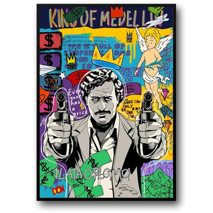 Scarface Graffiti Pop Art | Mona Lisa Abstract