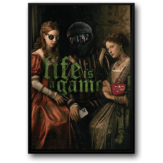 Life Is A Game | Motivational Quote Poster | Wall Art Decor | Inspirational Home & Office Decoration | Premium Quality Print