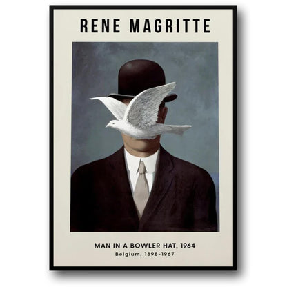 Rene Magritte | Man in a Bowler Hat | Surrealist Artwork