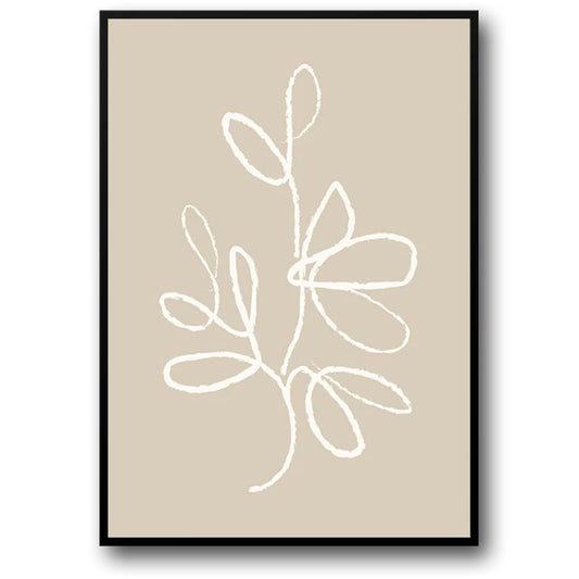 Organic Symmetry | Nature-Inspired Artwork Poster | Minimalist Home Decor | Wall Art | Geometric Design