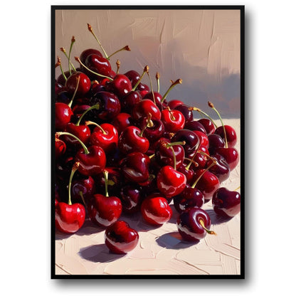 Vibrant Cherries | Bright Red Berries Art