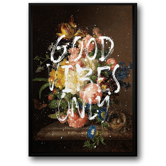 Good Vibes Only | Motivational Poster | Inspirational Wall Art | Positive Quote Print | Home Decor | Uplifting Room Decoration | Artistic Visual Artwork | Unframed