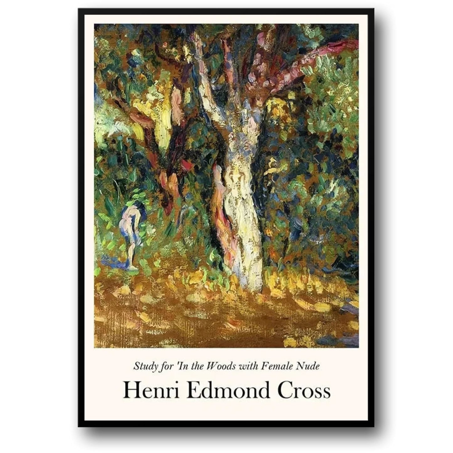 Henri Edmond Cross | In The Woods Artwork Poster | Fine Art Print | Nature Scene | Wall Decor | Home Decoration Art