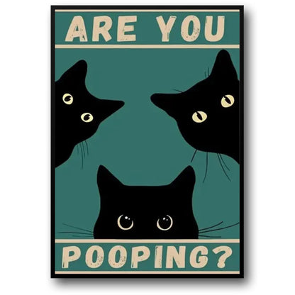 Funny Black Cat | Retro Animal Quote