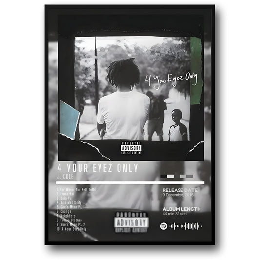 J. Cole | 4 Your Eyez Only Album Cover | Hip Hop Art