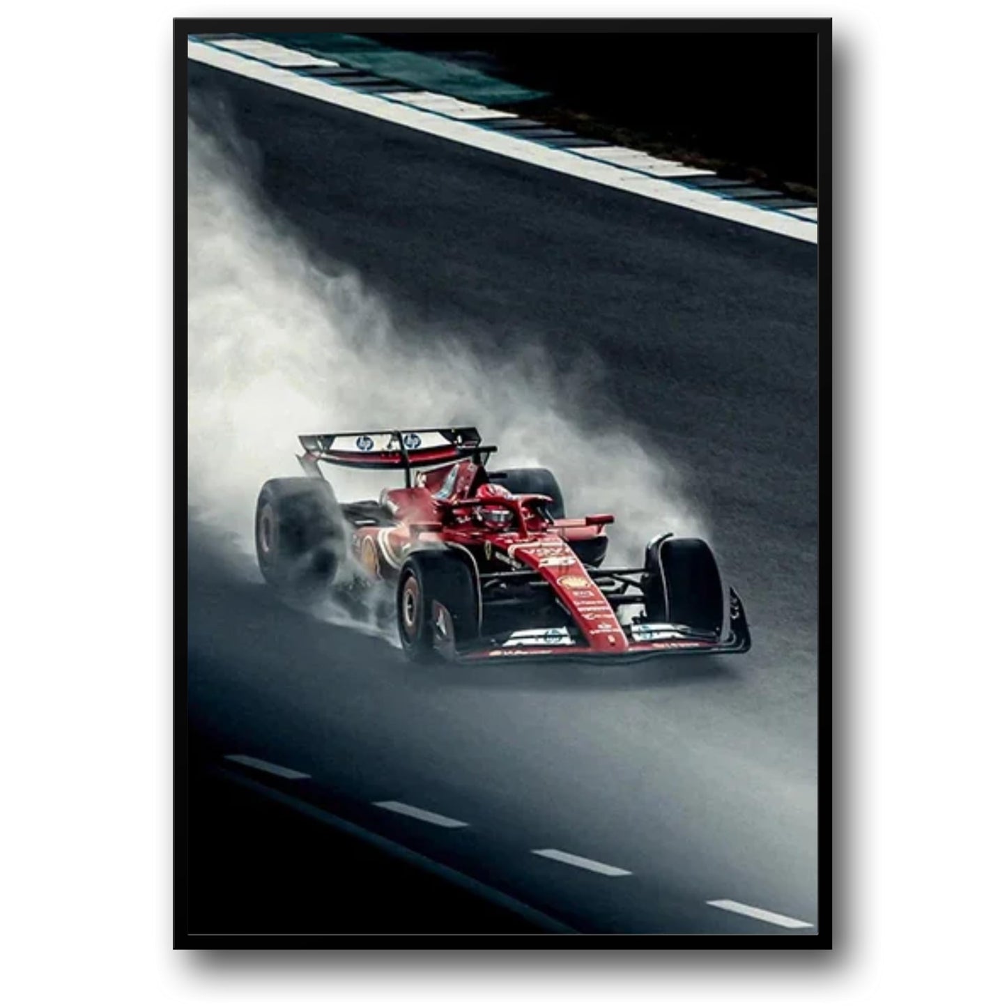 Senna Grand Prix | Abstract Racing Graffiti | Leclerc Supercar